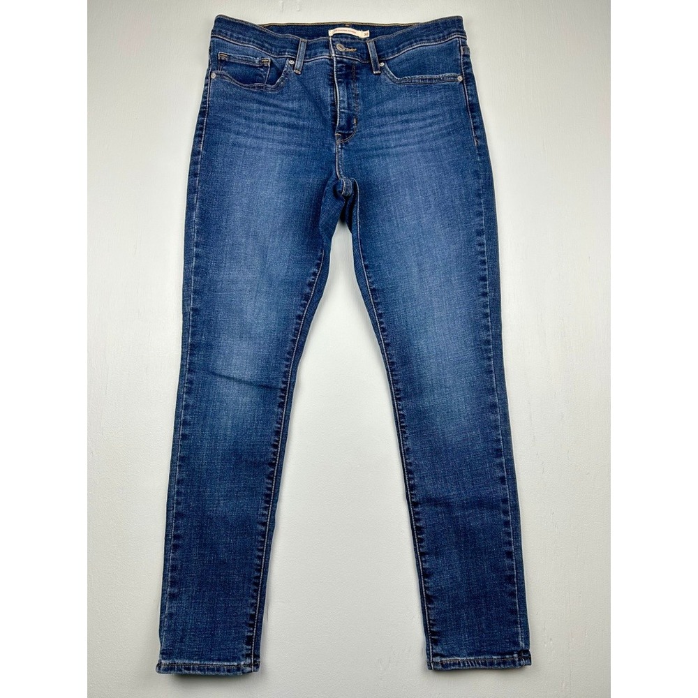 Levis 311 Shaping Skinny Jeans Womens 30 Medium Wash Blue Denim Stretch